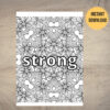Printable Coloring Pages with Positive Affirmations