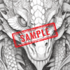 Monster Mandalas: 30 Horrifyingly Unique Printable Coloring Pages! DIGITAL DOWNLOAD... - Image 3