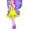 Children's Colouring book Fairies printable digital download for kids colouring pages - Image 2