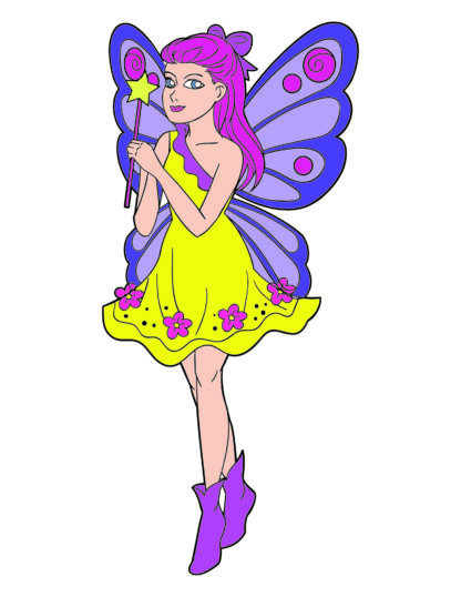 Children's Colouring book Fairies printable digital download for kids colouring pages - Image 2