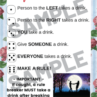 10-Couples Games-Romantic-Roses-Moonlit Scene - Image 2