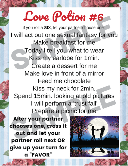 10-Couples Games-Romantic-Roses-Moonlit Scene - Image 11