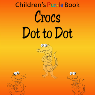 Children's Colouring Puzzle book - Crocs Dot to Dot printable digital download for kids activity pages connect the dots