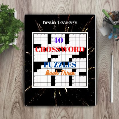 "From Beginner to Pro: Master the Art of Crosswords with 40 Engaging Puzzles!" PRINTABLES!