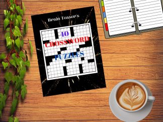 "Put Your Word Skills to the Test with 40 Exciting Crossword Puzzles!" Printables! Digital Download