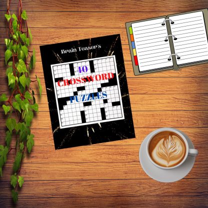 "Put Your Word Skills to the Test with 40 Exciting Crossword Puzzles!" Printables! Digital Download