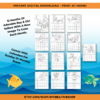 2023 Cute Sailors Coloring Calendar - Sunday Start - Image 3