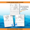 2023 Cute Sailors Coloring Calendar - Sunday Start - Image 2