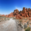 Desolate desert scene with red rocks Wall Art jpg / Downloadable Wall Art