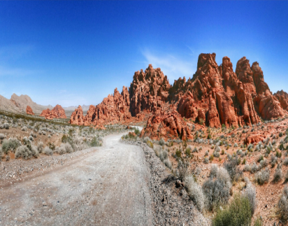 Desolate desert scene with red rocks Wall Art jpg / Downloadable Wall Art