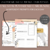 BUJO STYLE Self-Care Planner and Journal Bundle with Daily Prompts. Printable Planner Undated in US Letter , A4, A5 size - Image 3