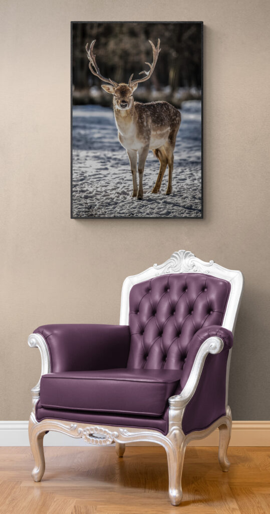 Feng Shui Wall Art - Deer, Wall Art For Home & Office, East Wall Art, Feng Shui for Long Prosperous Life - Image 3