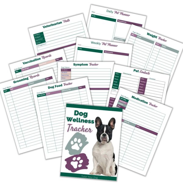 The Complete 20 Page Printable Dog Wellness Tracker | Digital Download, Dog Tracker, Checklist, Schedule, Planner - Image 2