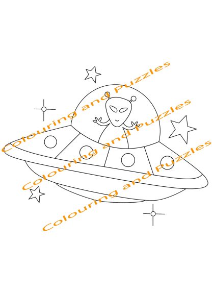 Children's Colouring book Fun In Space printable digital download for kids colouring pages - Image 7