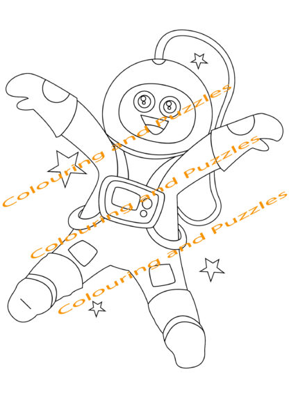 Children's Colouring book Fun In Space printable digital download for kids colouring pages - Image 8