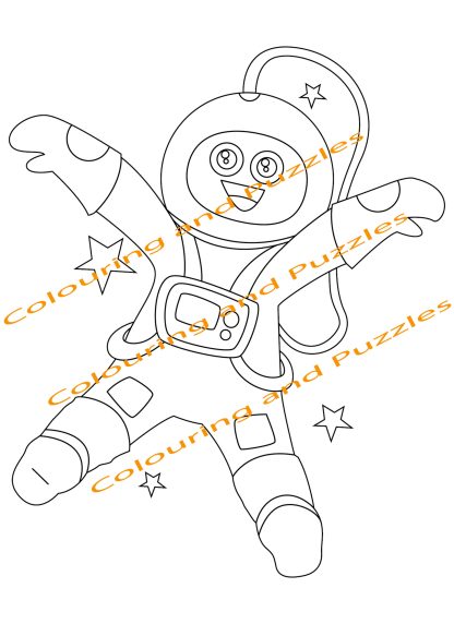 Children's Colouring book Fun In Space printable digital download for kids colouring pages - Image 8