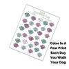 Printable Dog Walking Log | Dog Walking Schedule | Pet Walking Tracker | Dog Weight Loss Planner | Dog Exercise Plan | Digital Download | - Image 4