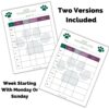 Printable Dog Walking Log | Dog Walking Schedule | Pet Walking Tracker | Dog Weight Loss Planner | Dog Exercise Plan | Digital Download | - Image 6