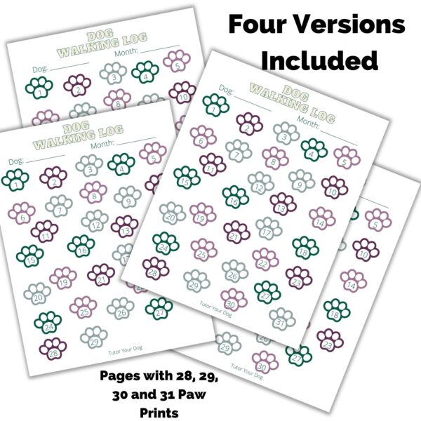 Printable Dog Walking Log | Dog Walking Schedule | Pet Walking Tracker | Dog Weight Loss Planner | Dog Exercise Plan | Digital Download | - Image 7