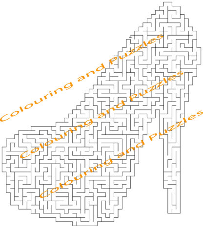 Amazing mazes Crazy Stilettos printable digital download puzzle book - Image 3