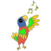 Children's Colouring book Cute Parrots printable digital download for kids colouring pages - Image 4