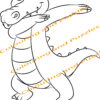 Children's Colouring book Dabbing Animals doing the Dabbing dance printable digital download for kids colouring pages - Image 5