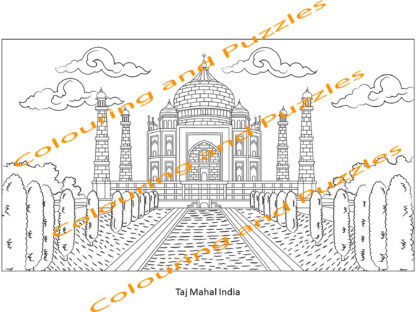 aMazing Adult colouring Cityscapes from around the World printable digital download for grownups colouring pages book - Image 4