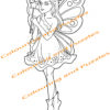 Children's Colouring book Fairies printable digital download for kids colouring pages - Image 7