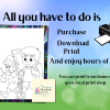 45 Fun and Relaxing Kids at Work and Play Digital Coloring Pack for Children and Adults - Image 7