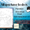 30 Fun and Relaxing Ocean themed Coloring Pages for Kids and Adults - Image 8