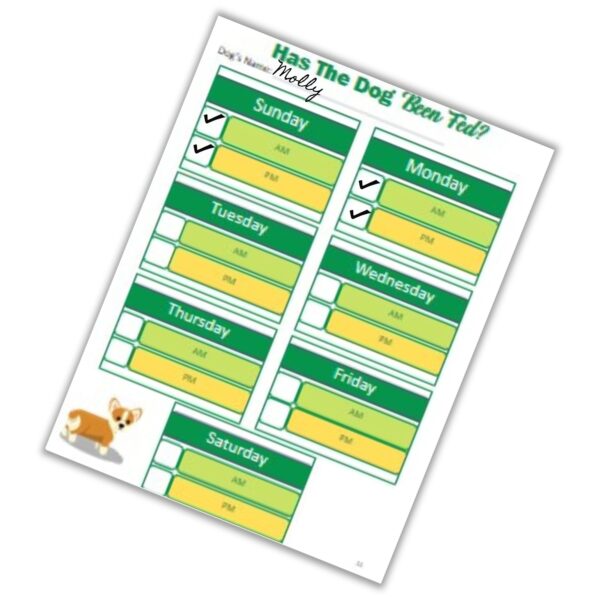 The Complete Dog Planner | Digital Download, Dog Tracker, Checklist, Schedule, Planner - Image 7