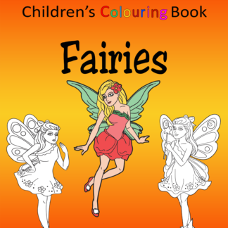 Children's Colouring book Fairies printable digital download for kids colouring pages