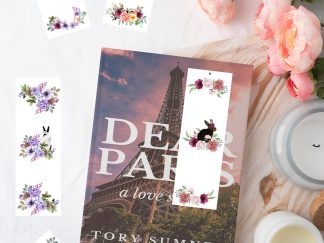 Set of 5 pretty Floral Bunny themed Printable Bookmarks home printable PDF instant download