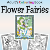 aMazing Adult colouring Flower Fairies printable digital download for grownups colouring pages book