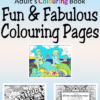 aMazing Adult Colouring Fun and Fabulous - 40 Designs affirmations and quotes printable digital download for grownups colouring pages
