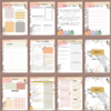 BUJO STYLE Self-Care Planner and Journal Bundle with Daily Prompts. Printable Planner Undated in US Letter , A4, A5 size - Image 5