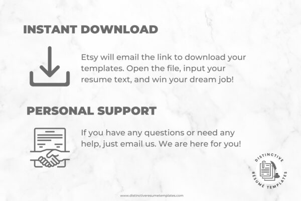 College Resume Template Bundle with Resume Addendum, References & Cover Letter Templates | ATS-Friendly, Easily Customize in Word