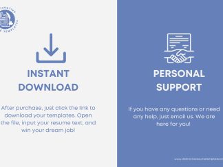 Student Resume Template Word, Premium and Professionally Designed for 2022, College & High-School Students, ATS-Friendly