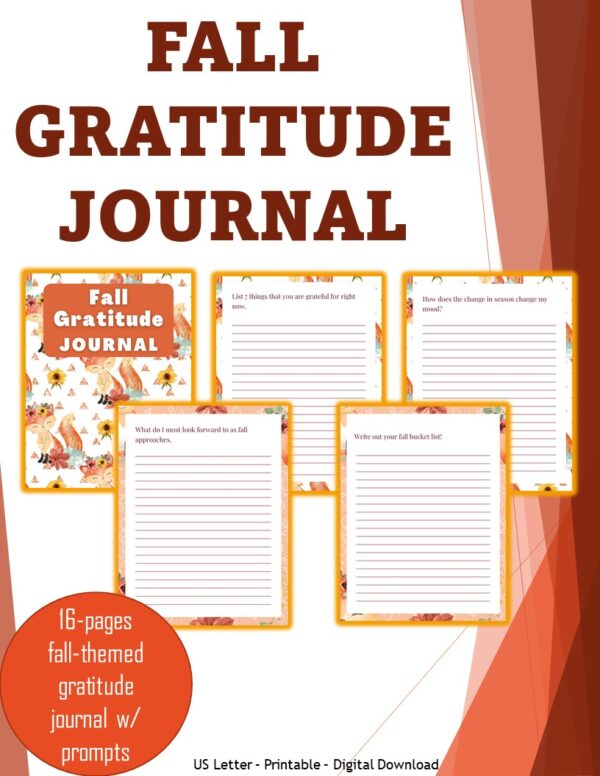 Fall Gratitude Journal