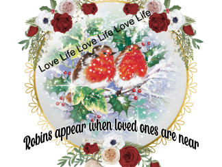 When Robins Appear It Means Loved Ones Are Near- png, jpeg, pdf - Instant Download Graphic