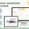 Travel Wardrobe Planner Google Sheets