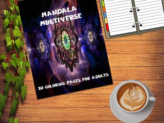 "Unleash Your Creativity with 30 Unique Mandala Multiverse Coloring Pages" PRINTABLES!