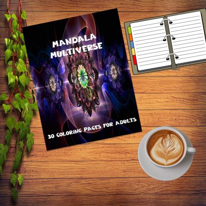 "Unleash Your Creativity with 30 Unique Mandala Multiverse Coloring Pages" PRINTABLES!
