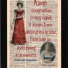matrimony Pride and prejudice book page art with frame
