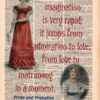 matrimony Pride and prejudice book page art
