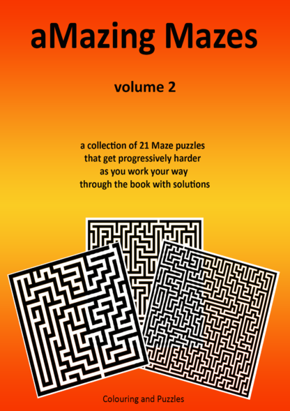Amazing mazes volume 2 printable digital download puzzle book