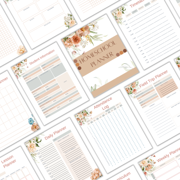 Floral Homeschool Planner - Image 4
