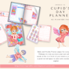Cupid's Day PLANNER, 30 Daily, 4 Weekly Layouts, 1 Monthly Layout,Printable Templates, US Letter, Cupid Valentine's Day, Date Night Planner - Image 3