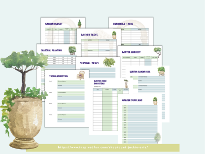 Winter Garden PLANNER, US Letter, 20 Pages, Seasonal Planner, Quarterly Tasks, Weekly Tasks, Garden Layout, Ideas - US Letter - Image 3
