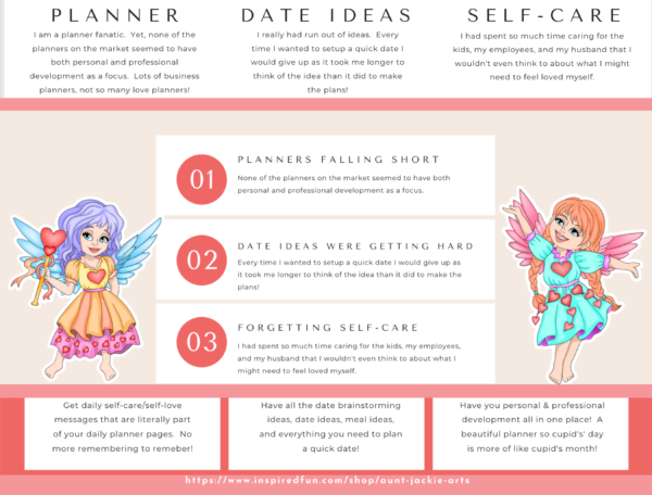 Cupid's Day PLANNER, 30 Daily, 4 Weekly Layouts, 1 Monthly Layout,Printable Templates, US Letter, Cupid Valentine's Day, Date Night Planner - Image 5